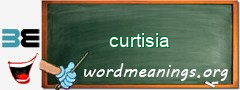 WordMeaning blackboard for curtisia